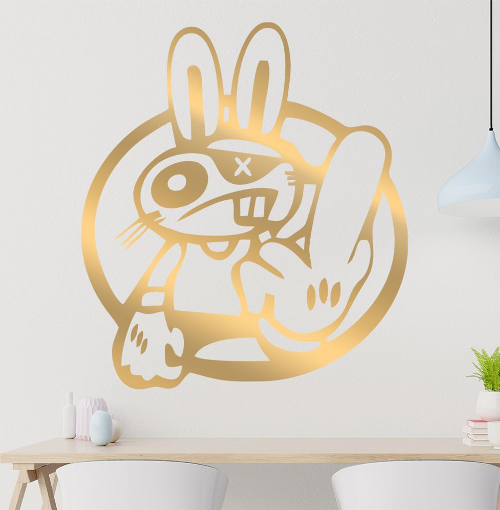 Drift Haase Fuck You Wandtattoo in 6 Größen - Wandaufkleber Wall Sticker - Dekoration, Küche, Wohnzimmer, Schlafzimmer, Badezimmer