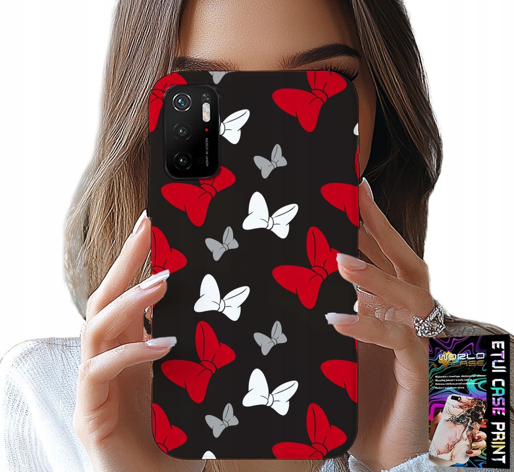 Fall Für Xiaomi Poco M3 Pro 5G - Rot Und Weiss Maus Schleifen, Designs