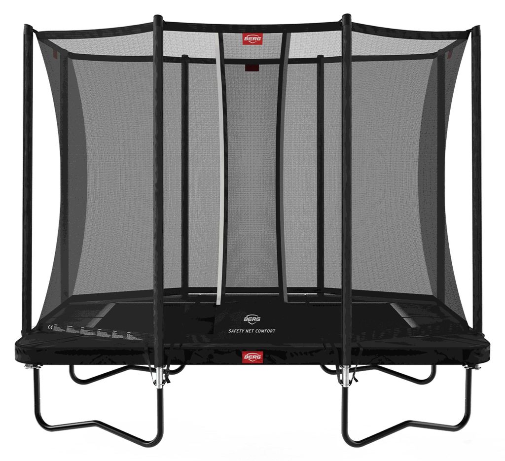 BERG Trampolin Ultim Favorit Regular 280 + Sicherheitsnetz Comfort Schwarz