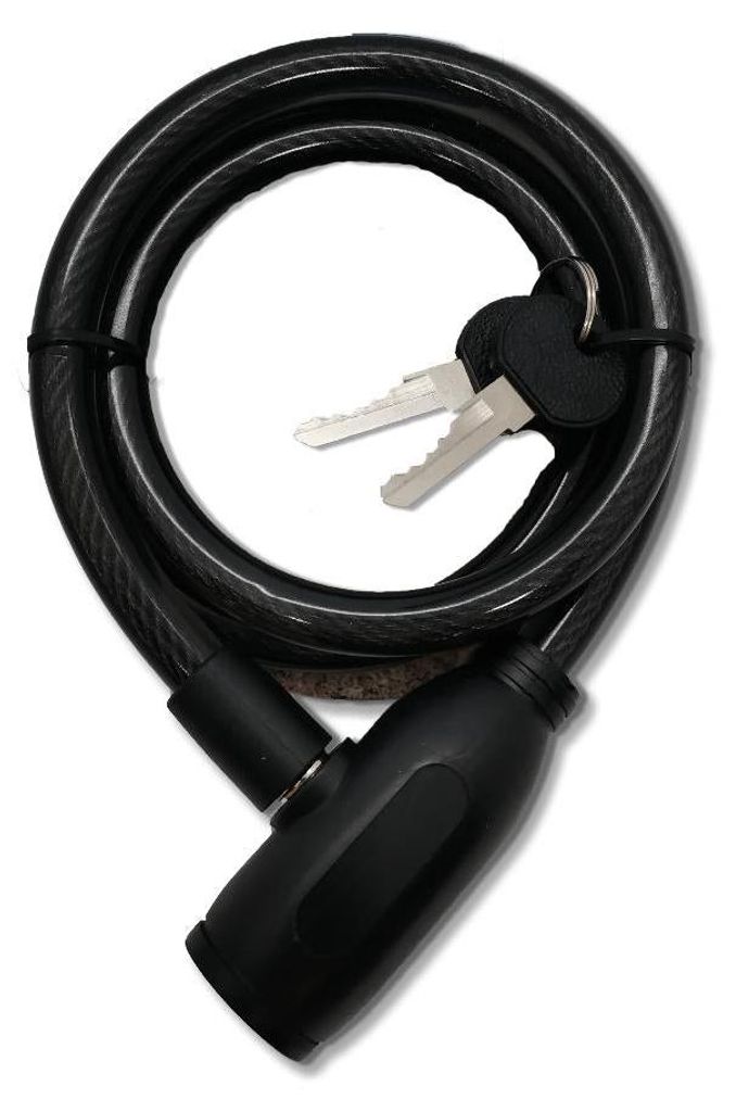 FISCHER Kabel Fahrradschloss Länge: 1.800 mm schwarz Produktbild 