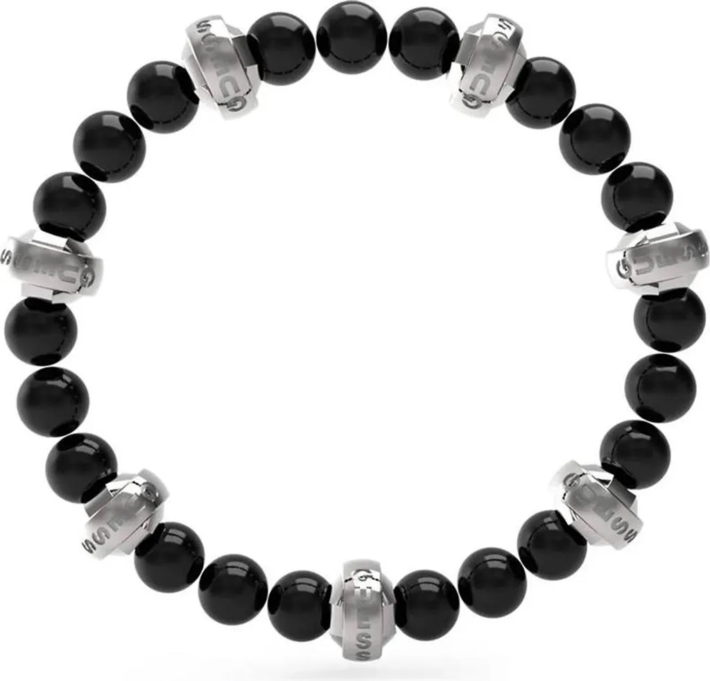Bracelet Guess JUMB04057JWSTBKT-U Noir Acier Inoxydable et Design