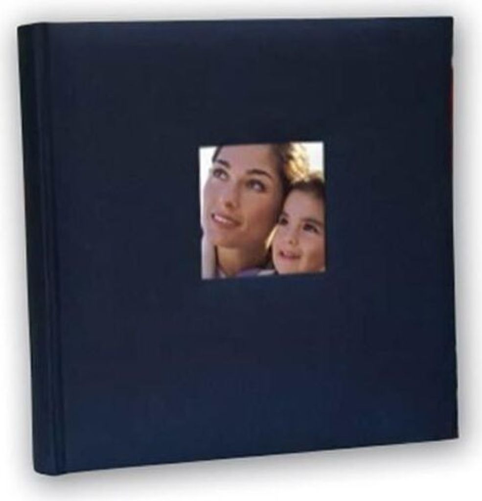 ZEP Leinen Fotoalbum Velina blau 31x31 cm 60 weiße Seiten