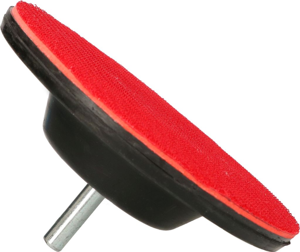 KOTARBAU Schleifteller mit Klett 125 mm mit Spanndorn für Bohrmaschinen