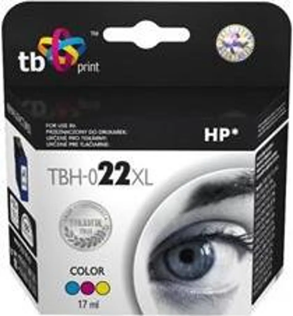 TBH-022XL Color HP 22 XL Rigenerata | Alta Resa 20ml TB Print