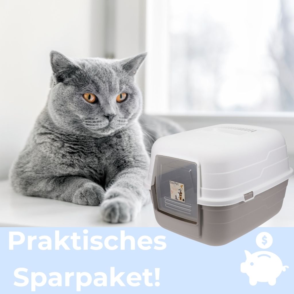 2x Katzenklo mit Deckel - Kippbare Haube - Aktivkohlefilter Produktbild 6