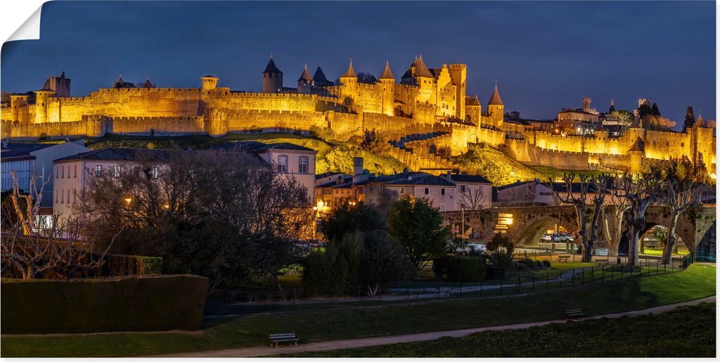 ARTland Poster Mittelalterstadt Carcassonne Languedoc Produktbild 