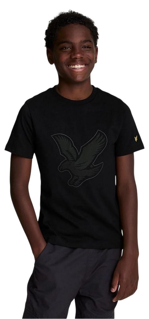 Lyle & Scott - T-Shirt für Kinder, Regulär GT19742 (134) (Schwarz)