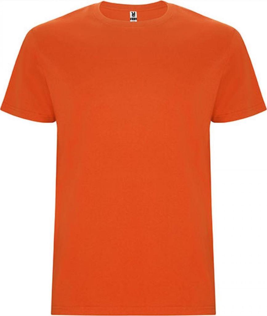 Roly CA6681 | Stafford T-Shirt - Doppellagiger Rundhalskragen - Farbe: Orange 31 - Größe: S