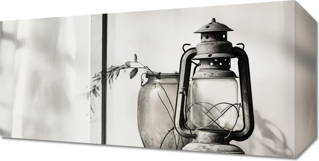 Bild 40x20cm Lampe im Schatten