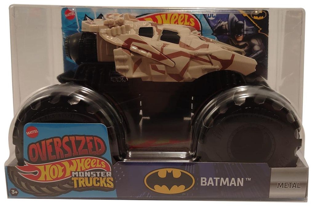 Hot-Wheels Monster Trucks Oversized - Batman Fahrzeug mit Produktbild 