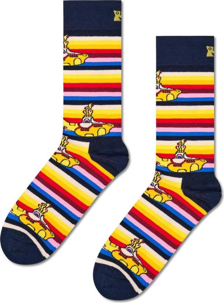 Happy Socks Beatles All On Board Sock Navy L