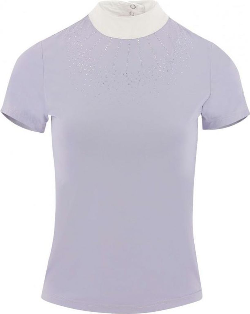 Ekkia Equitheme Kinder Turniershirt Poloshirt London violett, Kindergrößen:164 (14 Jahre)