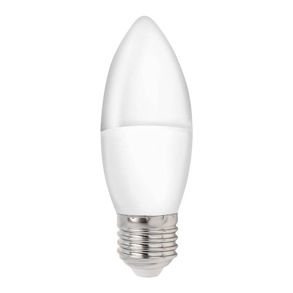 LED Leuchtmittel Kerze 4W = 32W E27 matt 200° kaltweiß Produktbild 