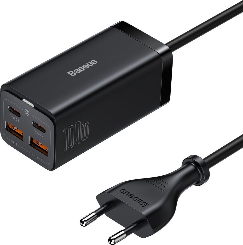 Baseus GaN3 Pro Wandladegerät 2xUSB-C + 2xUSB, 100W Produktbild 3