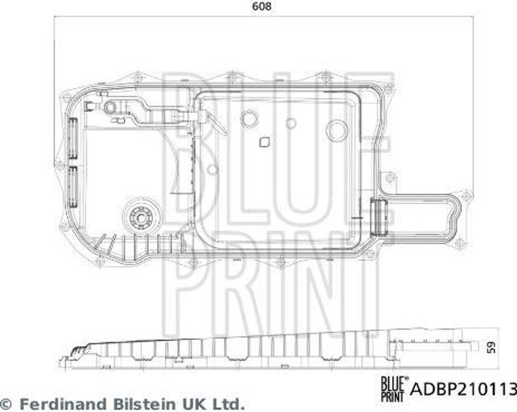 BLUE PRINT ADBP210113 Hydraulikfilter, Automatikgetriebe OE 24118632189 kompatibel mit 3er F30, 3er G20, 3er G21, 5er G30, 5er G31, 7er G11, X3, X5