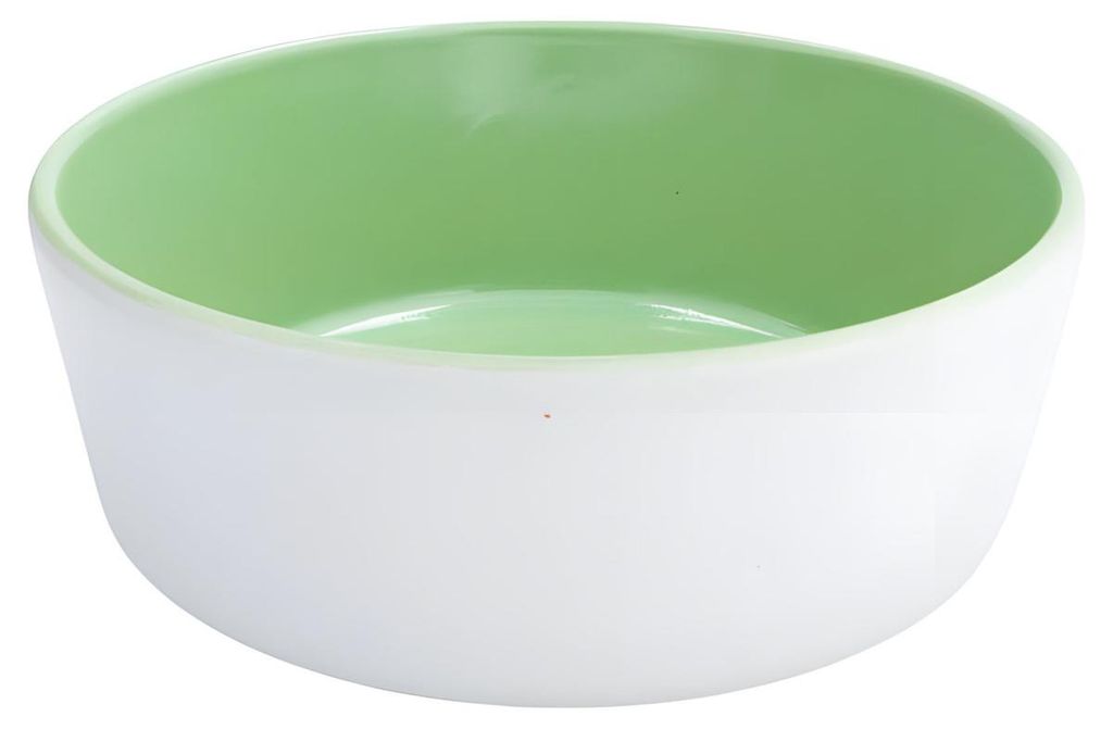 napani Keramikfutternapf creme/apfelgrün, Größe: M