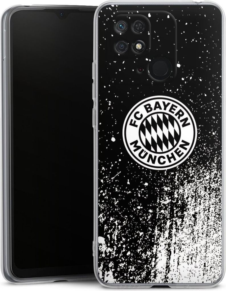 DeinDesign Handyhülle für Xiaomi Redmi 10C Silikon Hülle Case Smartphone Schutzhülle FC Bayern München FCB Offizielles Lizenzprodukt