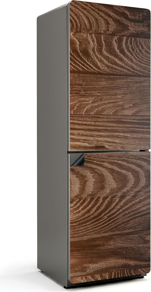 Holzstruktur mit Wellen – Magnetische Kühlschrank Abdeckung – Dekorfolie magnetisch Küche – Kühlschrank Magnet Deko – selbstklebende Mag...