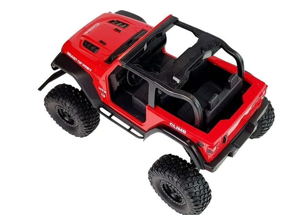 Jeep Rouge Télécommandée Tout-Terrain 2.4G - Jouet Extérieur Idéal