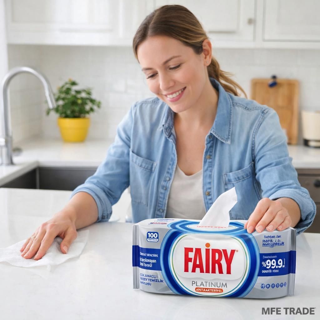 Fairy Oberflächenreinigungstücher Platinum Antibacterial Produktbild 