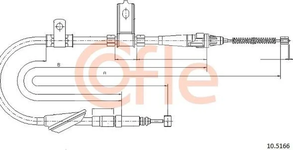 Câble de frein à main pour Freelander : réparation OE SPB101301