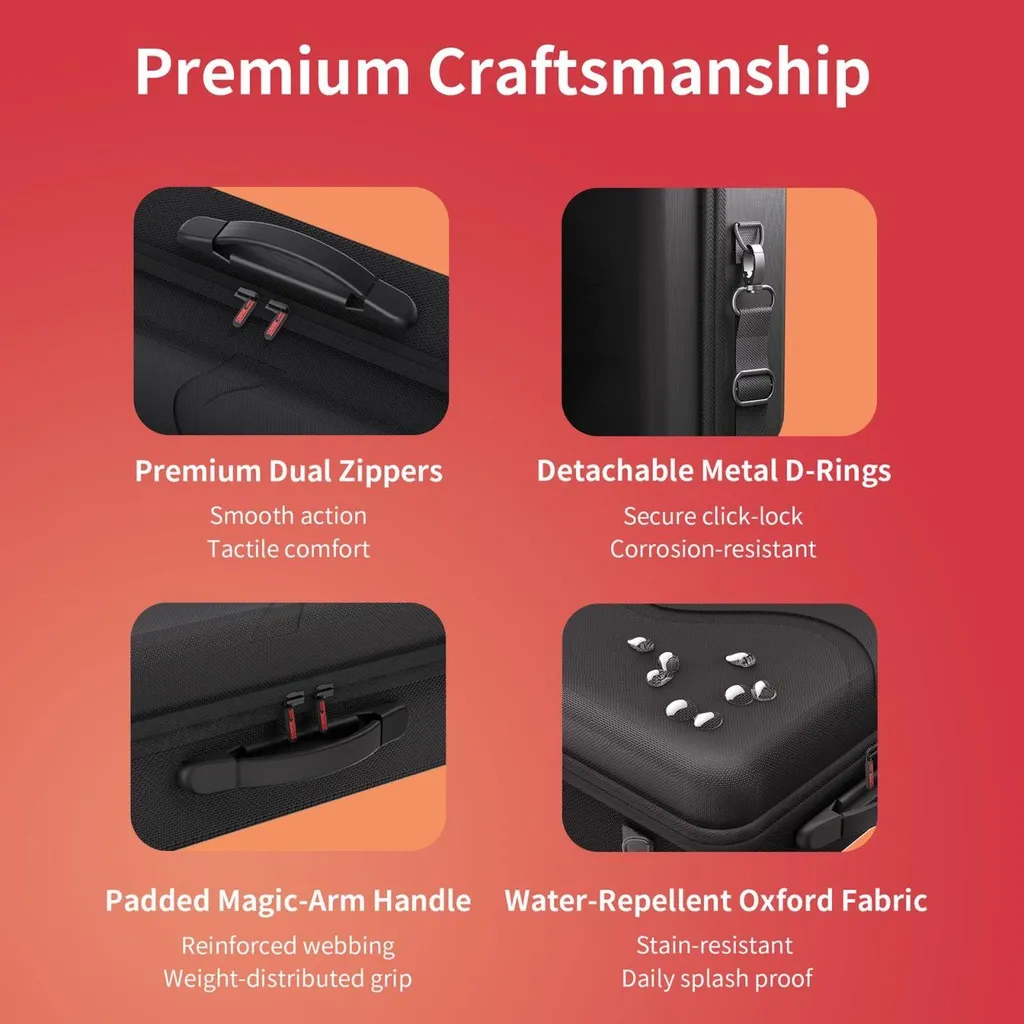 Sac de Rangement Nintendo Switch 2 Gris avec Compartiments Multiples - 7