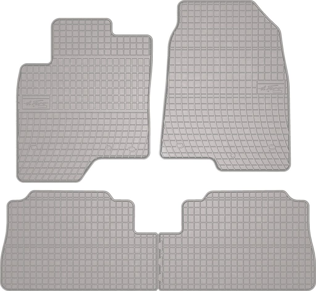 Gummi-Fußmatten für Opel Antara 2006-2017 – SUV, Set 4, Befestigung