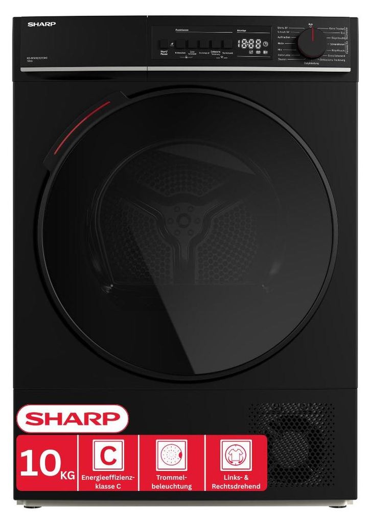 SHARP KD-WNHB0S9GMC-DE warmtepompdroger, 10 kg, Productafbeelding 