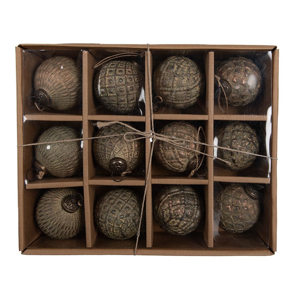 Clayre & Eef Weihnachtskugel 12er Set Ø 8x8 | Kaufland.de