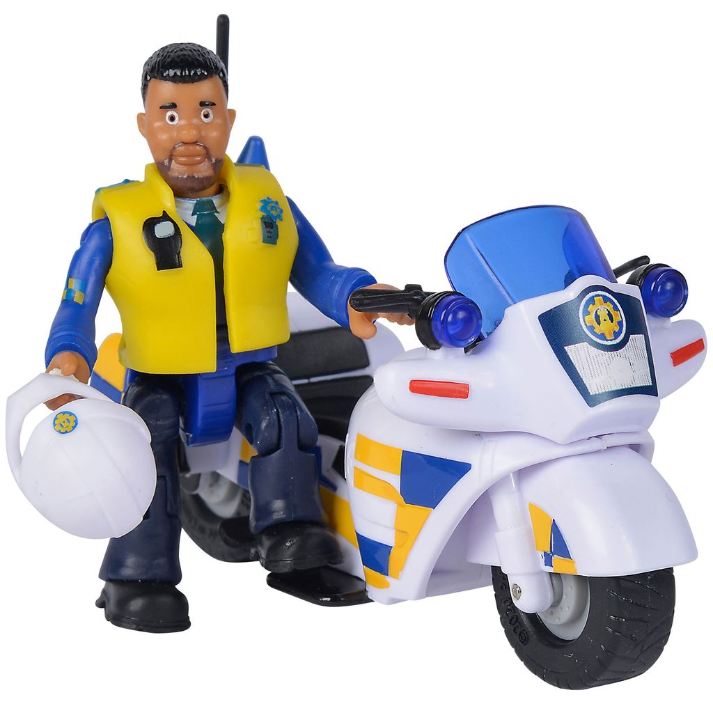 Pompier Sam moto de police+figure 925-1092 Image du produit 