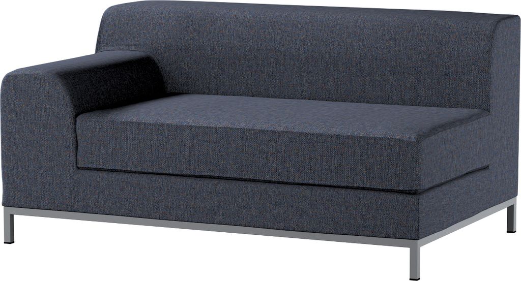 Dekoria Bezug für Kramfors 2-Sitzer Sofa, Lehne links, dunkelblau, Bezug für Kramfors 2-Sitzer, Lehne links