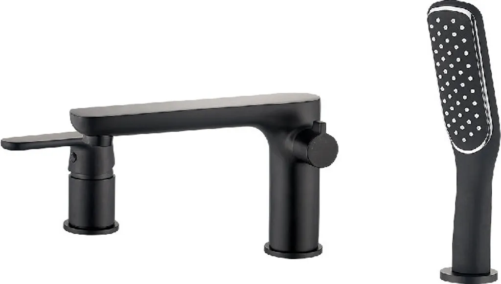 Miscelatore Design 3 Fori Nero per Bagno Esclusivo | Alta Qualità