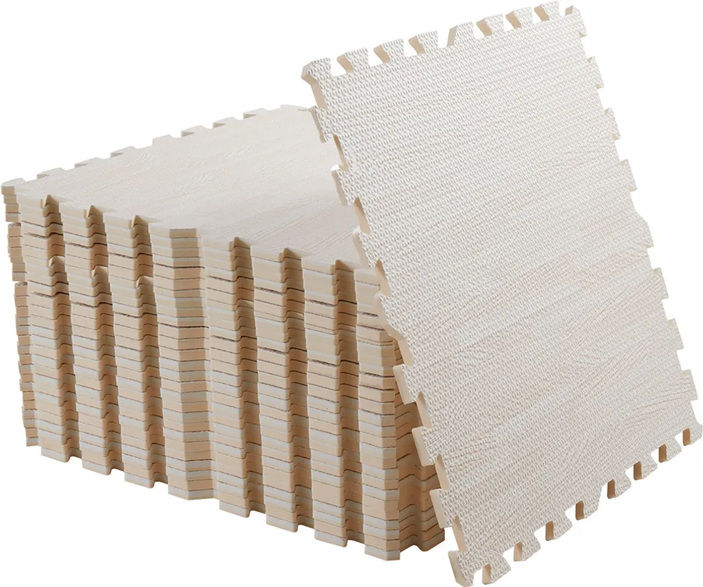 Tappeto Palestra Puzzle WISFOR 12 Pz - Spessore 12mm Protezione Bianca