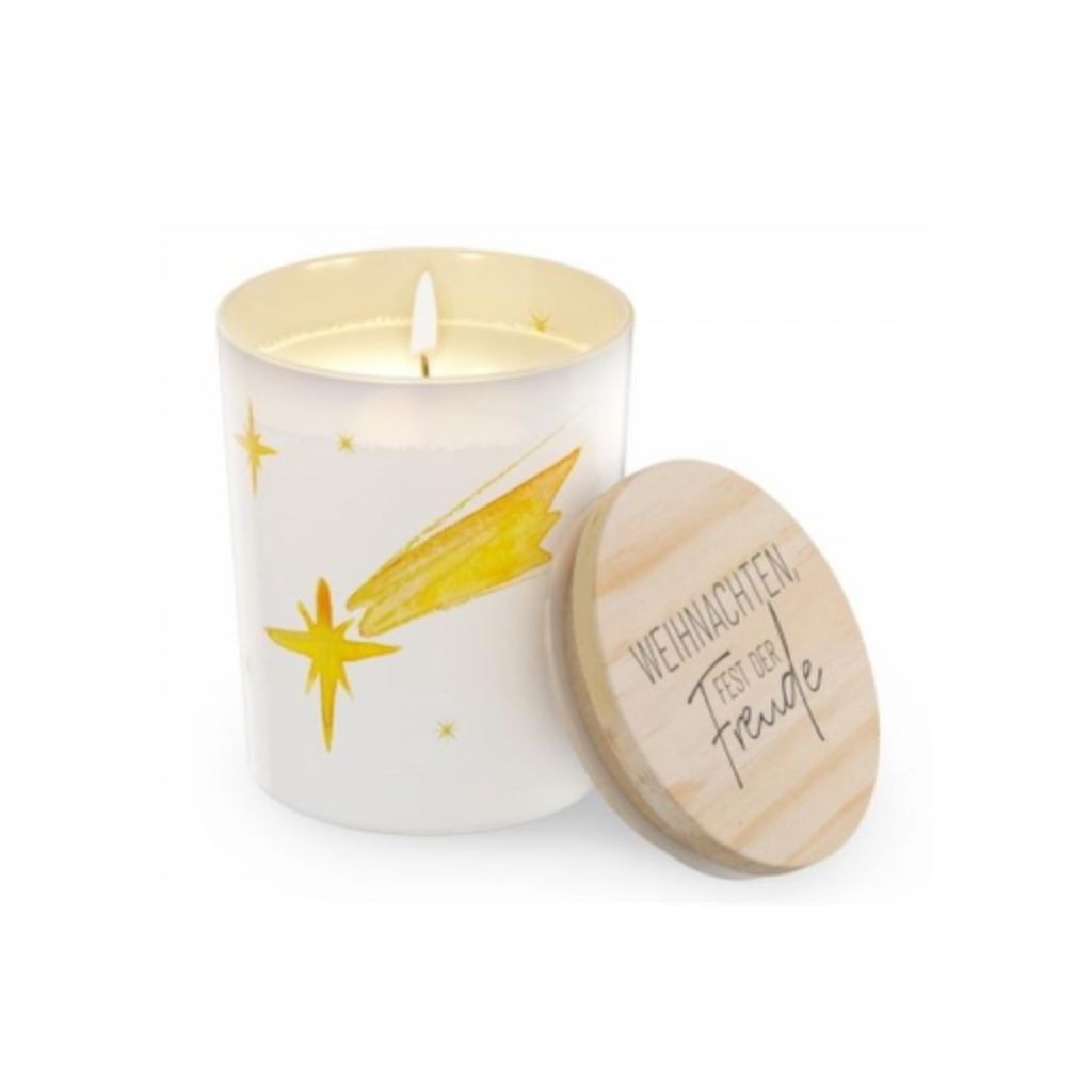 Duftkerze Vanille Brenndauer 30 Stunden Weihnachten 8,5 cm
