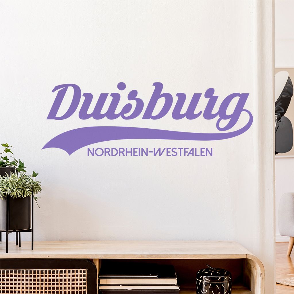 Duisburg Nordrhein-Westfalen Wandtattoo Wandaufkleber Wall Sticker - Dekoration, Küche, Wohnzimmer, Schlafzimmer, Badezimmer