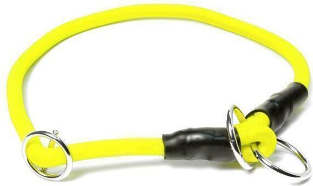 Mystique® Biothane Halsband rund mit Zugbegrenzung 8mm neon Produktbild 