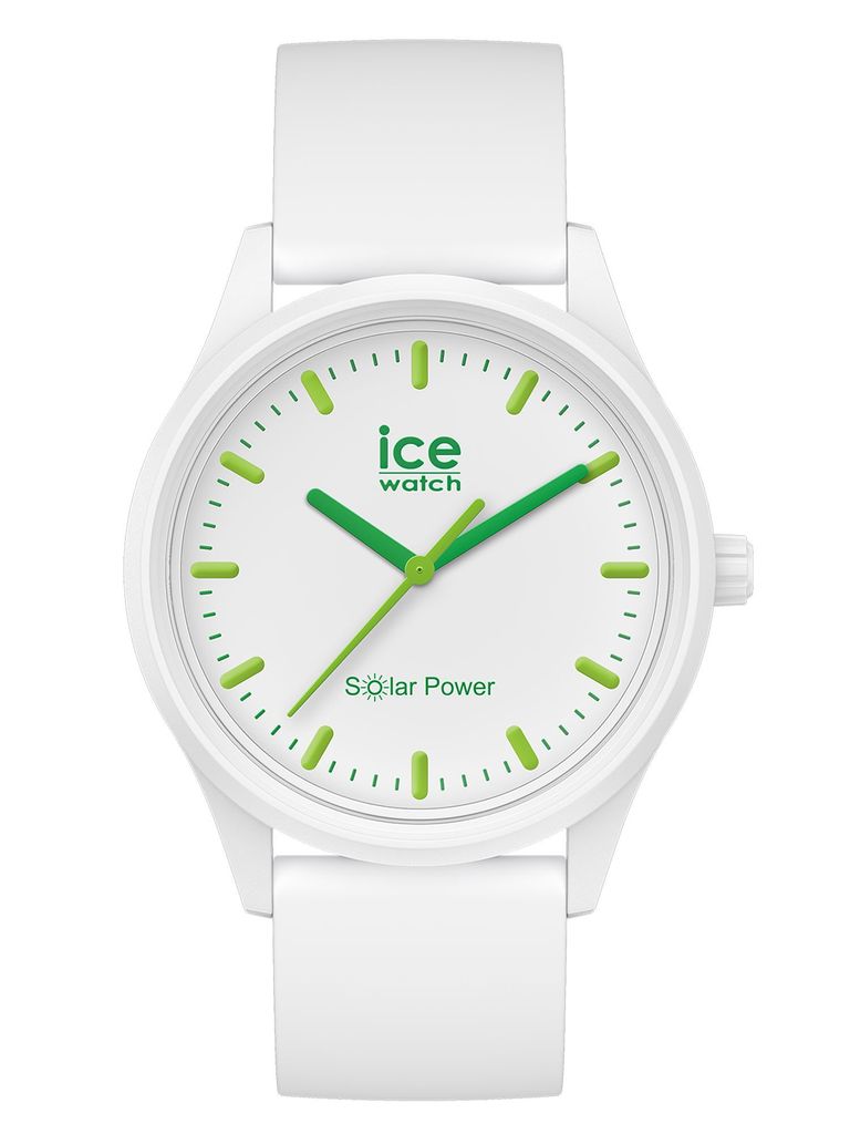 Ice-Watch 017762 ICE solar power nature M Uhr Herrenuhr Silikon weiß