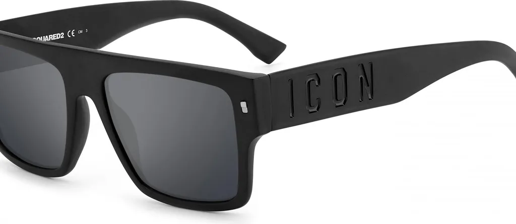 Dsquared2 ICON 0003/S Noir - Lunettes de Luxe avec Protection UV Totale