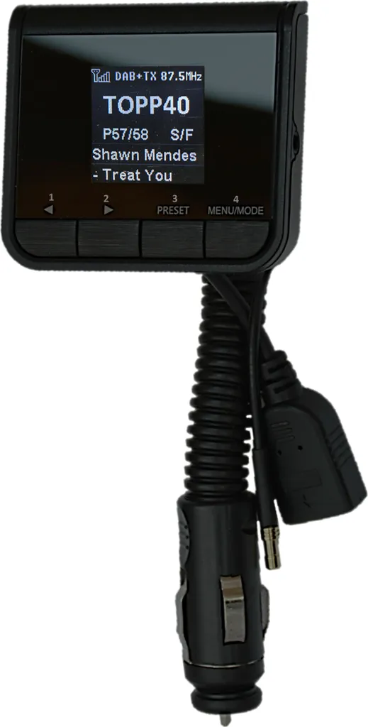 Kit Radio Numérique DAB+ Voiture pour Écouter la Musique via USB AUX