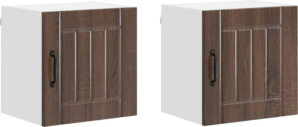 SYFAX™ Set 2 Mobili Cucina Rovere Marrone 40x31x40 cm | Salvaspazio Moderno
