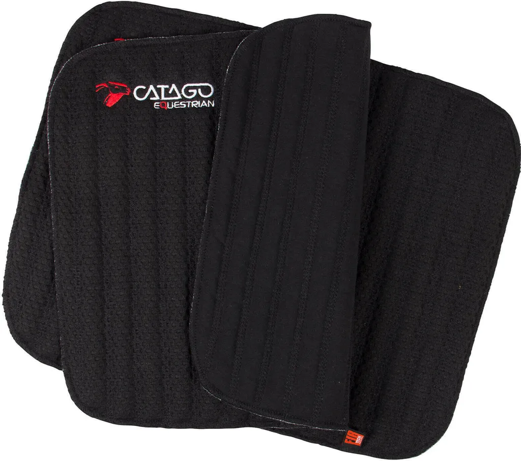 Sous-bandages FIR-Tech Catago Noir S 40x30 cm à Fibres de Céramique