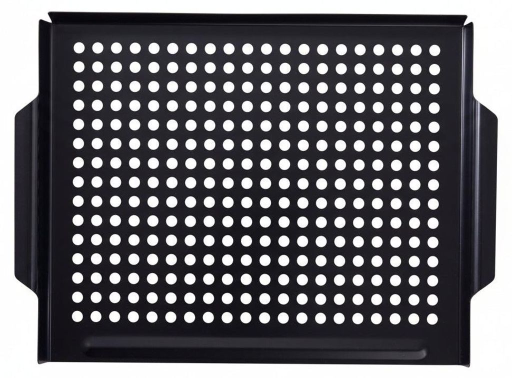 Cookinglife BBQ Grillplatte Fire & Flavour 38 x 28 cm - Antihaft Metall - Geeignet für BBQ