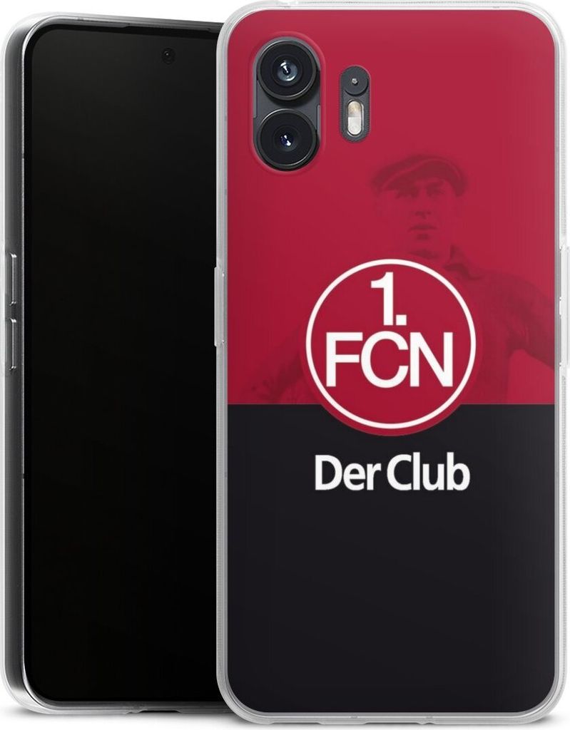 DeinDesign Handyhülle für Nothing Phone 2 Silikon Hülle Case Smartphone Schutzhülle 1. FC Nürnberg Der Club Offizielles Lizenzprodukt