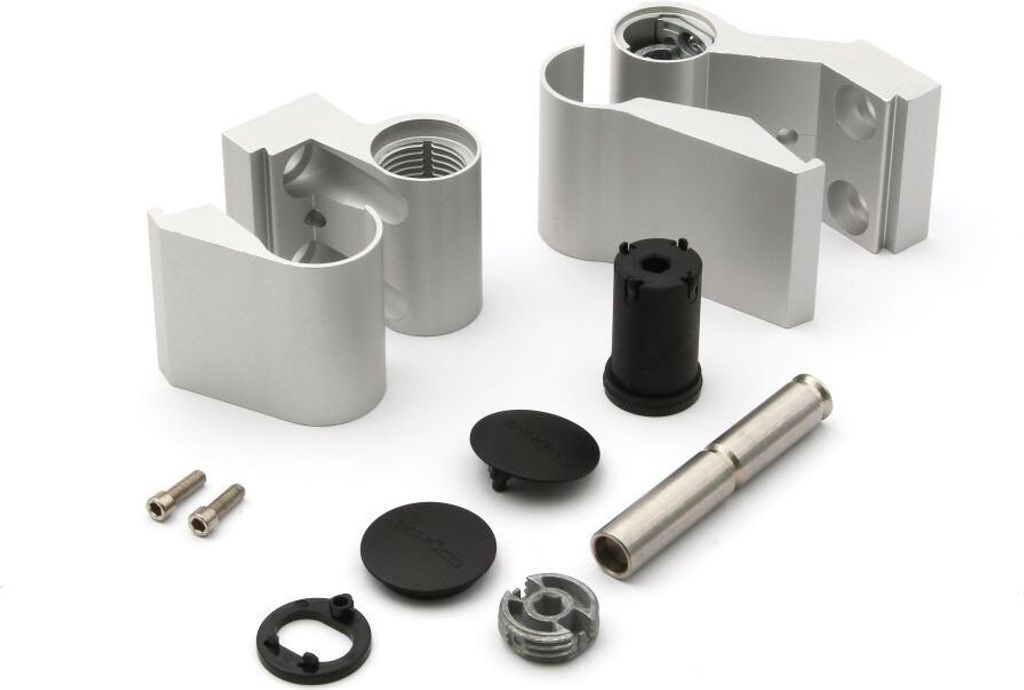 Schüco Aufsatztürband 279535 silber, 36 mm, nach innen oder außen öffnende Tür
