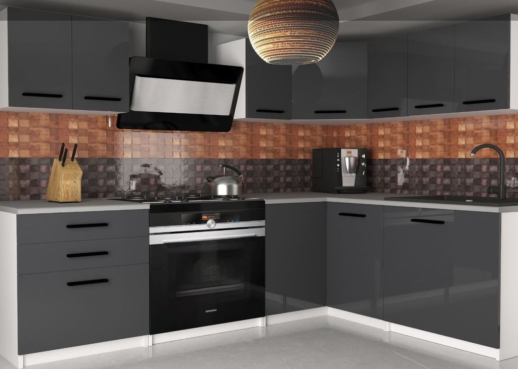 NEU L-FORM Eckküche INFINITI 300 cm Hochglanz 4 Produktbild 