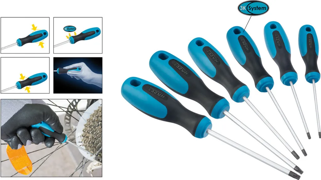 Coffret de 6 tournevis Torx Hazet 810T/6 pour atelier et mécanique