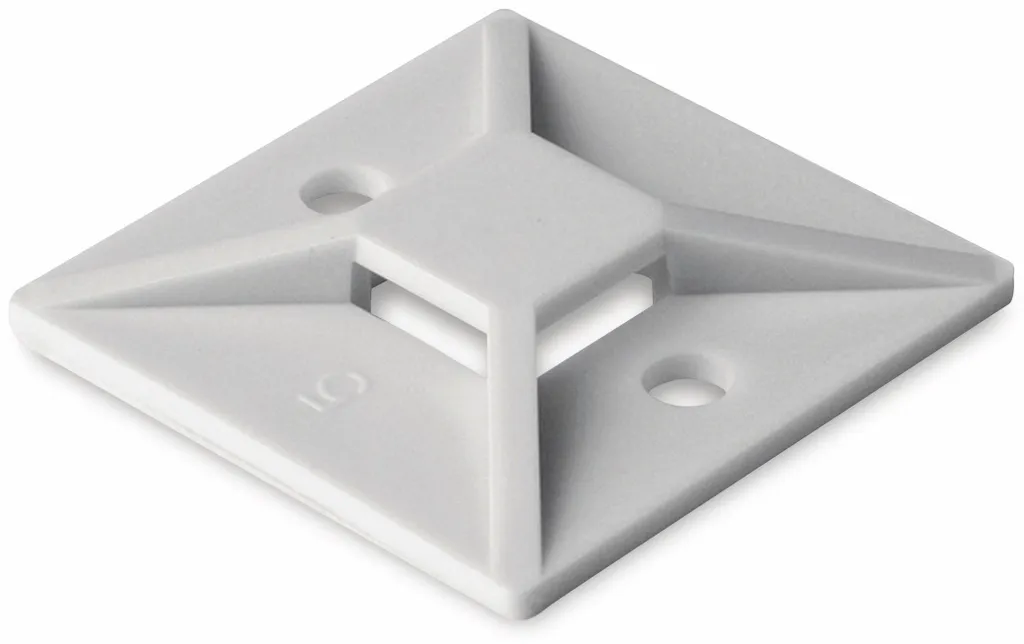 Embase de fixation autocollante 28x28mm HellermannTyton MB4A lot 100 - 2