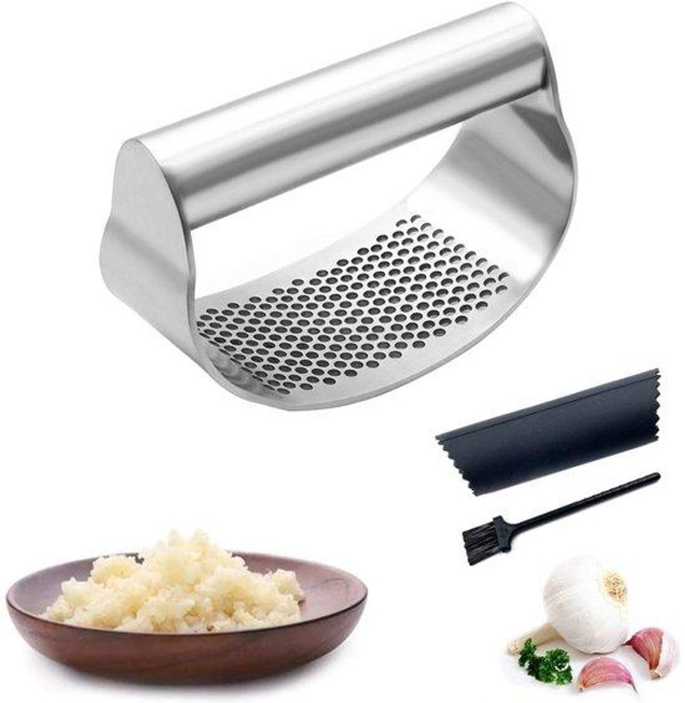 Knoflook Rocker van roestvrij staal met Crusher functie