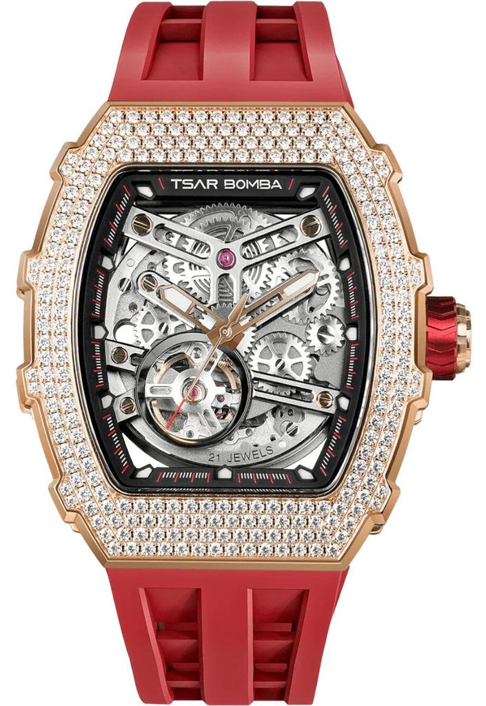 Tsar Bomba TB8208D-12 Herrenuhr Elemental Zirkonia Automatik 43mm 5ATM