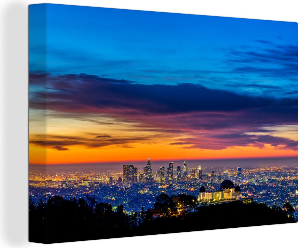 OneMillionCanvasses® - Leinwandbilder - 140x90 cm, Skyline Produktbild 